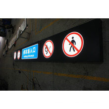 Car Park Ceiling LED Acrylic Directional Signage